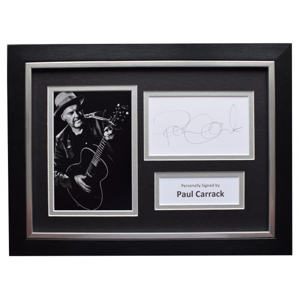 Paul Carrack Signed A4 Framed Autograph Photo Display Music Memorabilia COA Perfect Gift Memorabilia		
