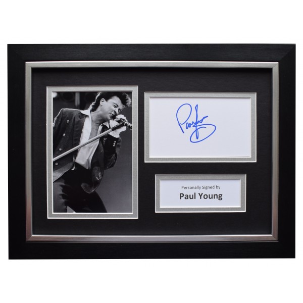 Paul Young Signed A4 Framed Autograph Photo Display Music Memorabilia COA Perfect Gift Memorabilia