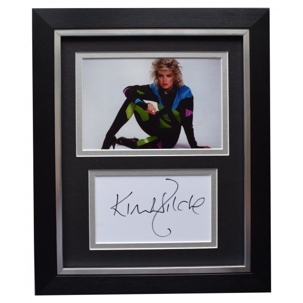 Kim Wilde Signed 10x8 Framed Autograph Photo Display Music Memorabilia COA Perfect Gift Memorabilia		