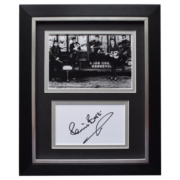 Pete Best Signed 10x8 Framed Autograph Photo Display Beatles Music AFTAL COA  Perfect Gift Memorabilia	