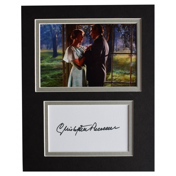 Christopher Plummer Signed Autograph 10x8 photo display Sound of Music COA  Perfect Gift Memorabilia