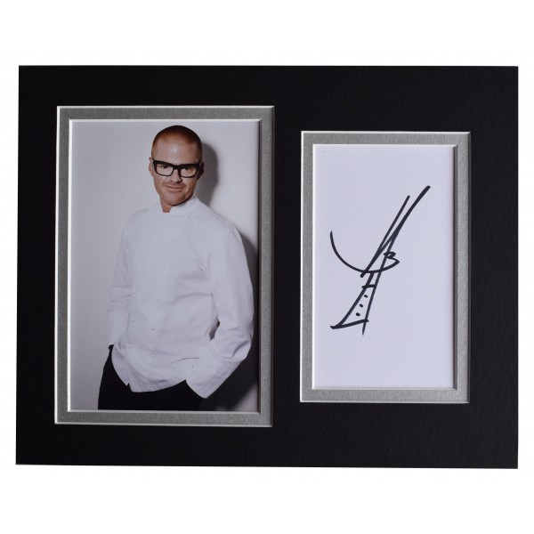 Heston Blumenthal Signed Autograph 10x8 photo display TV Chef Perfect Gift Memorabilia