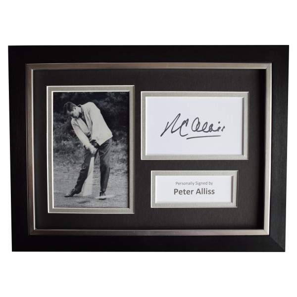 Peter Alliss Signed A4 Framed Autograph Photo Display Golf AFTAL COA  Perfect Gift Memorabilia	