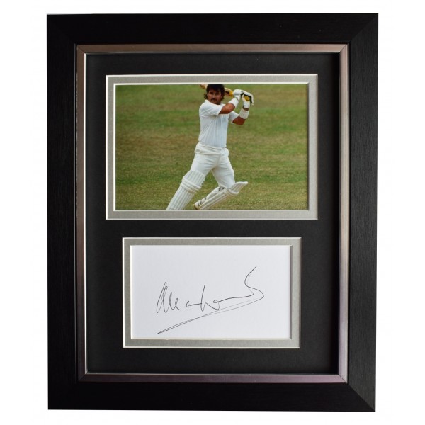 Allan Lamb Signed 10x8 Framed Autograph Photo Display England Cricket AFTAL COA Perfect Gift Memorabilia