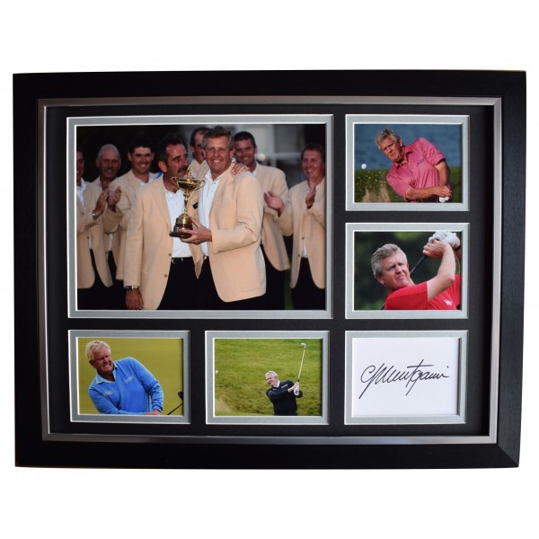 Colin Montgomerie Signed Autograph 16x12 framed photo display Golf Sport COA Perfect Gift Memorabilia		