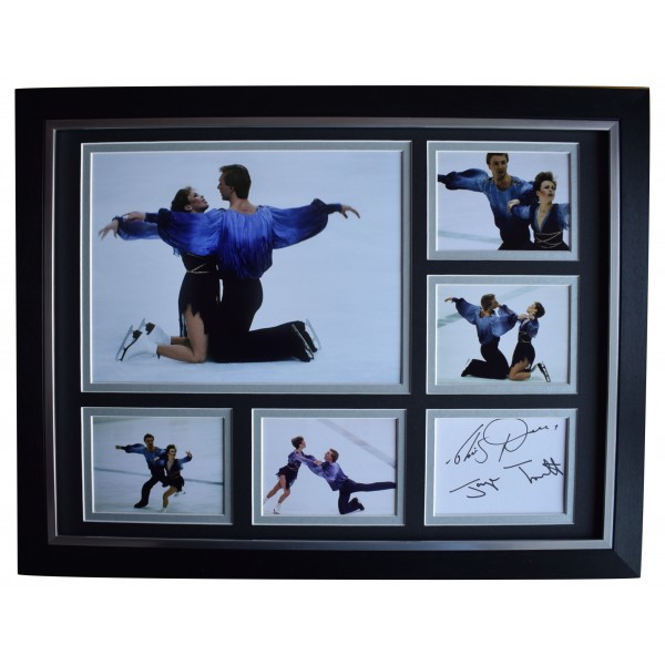 Torvill & Dean Signed Autograph 16x12 framed photo display Ice Skating COA Perfect Gift Memorabilia