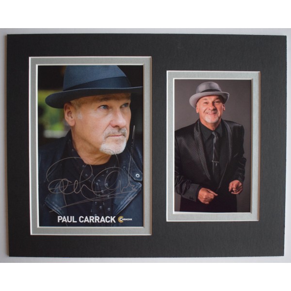 Paul Carrack Signed Autograph 10x8 photo display Music Mike Mechanics AFTAL COA Perfect Gift Memorabilia