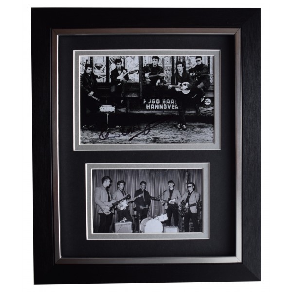 Pete Best Signed 10x8 Framed Autograph Photo Display Beatles Music COA