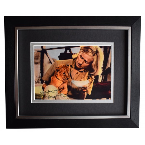 Virginia McKenna Signed 10x8 Framed Autograph Photo Display Born Free AFTAL COA