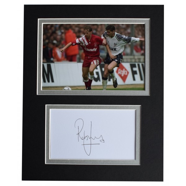 Rob Jones Signed Autograph 10x8 photo display Liverpool Football AFTAL COA Perfect Gift Memorabilia			