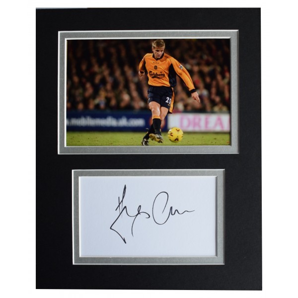 Igor Biscan Signed Autograph 10x8 photo display Liverpool Football AFTAL COA Perfect Gift Memorabilia	