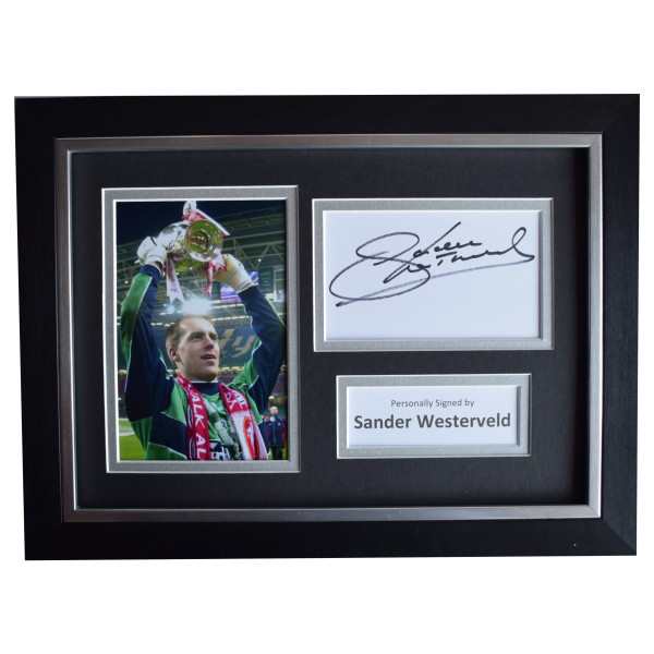 Sander Westerveld Signed A4 Framed Autograph Photo Display Liverpool AFTAL COA Perfect Gift Memorabilia