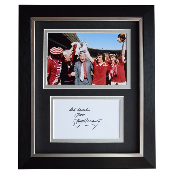 Tommy Docherty Signed 10x8 Framed Autograph Photo Display Man Utd AFTAL COA Perfect Gift Memorabilia	