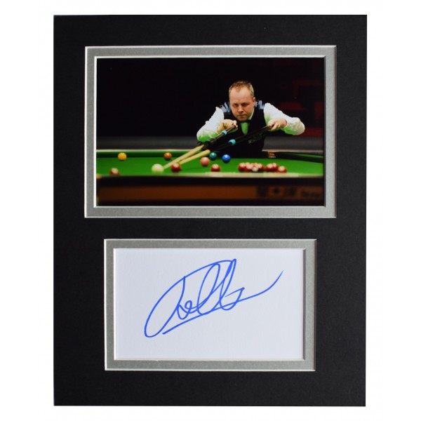 John Higgins Signed Autograph 10x8 photo display Snooker Sport AFTAL COA Perfect Gift Memorabilia