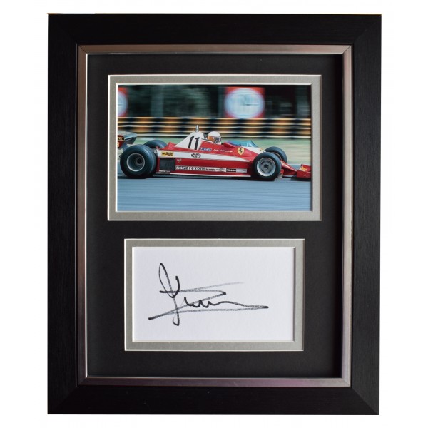 Jody Scheckter Signed 10x8 Framed Autograph Photo Display Formula 1 Sport COA Perfect Gift Memorabilia