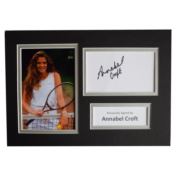 Annabel Croft Signed Autograph A4 photo display Tennis Memorabilia Sport COA Perfect Gift Memorabilia			