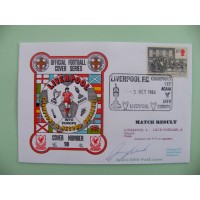JOHN WARK SIGNED AUTOGRAPH FIRST DAY COVER FDC LIVERPOOL V LECH POZNAN EURO CUP