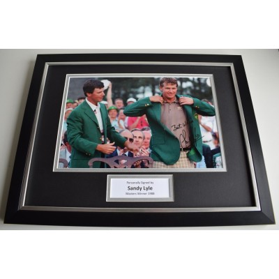 Sandy Lyle SIGNED FRAMED Photo Mount Autograph 16x12 display Golf  AFTAL & COA Memorabilia PERFECT GIFT 