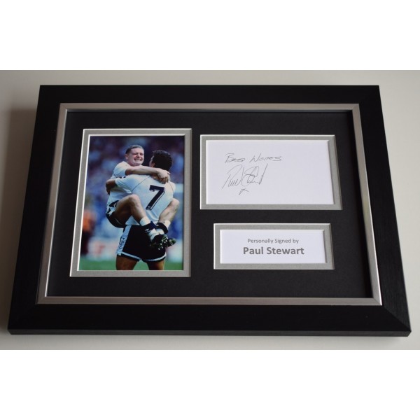 Paul Stewart Signed A4 FRAMED photo Autograph display Tottenham Hotspur   AFTAL & COA Memorabilia PERFECT GIFT 
