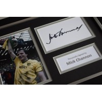 Mick Channon Signed A4 FRAMED photo Autograph display Norwich City Football  AFTAL & COA Memorabilia PERFECT GIFT 