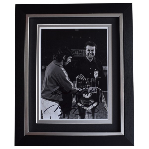 John Greig SIGNED 10x8 FRAMED Photo Autograph Display Rangers Football AFTAL  COA Memorabilia 
