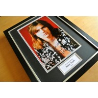 ROGER TAYLOR SIGNED & FRAMED AUTOGRAPH PHOTO MOUNT DISPLAY QUEEN DRUMS & COA