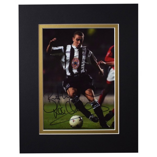 Lee Clark Signed Autograph 10x8 photo display Newcastle Football AFTAL  COA Memorabilia PERFECT GIFT