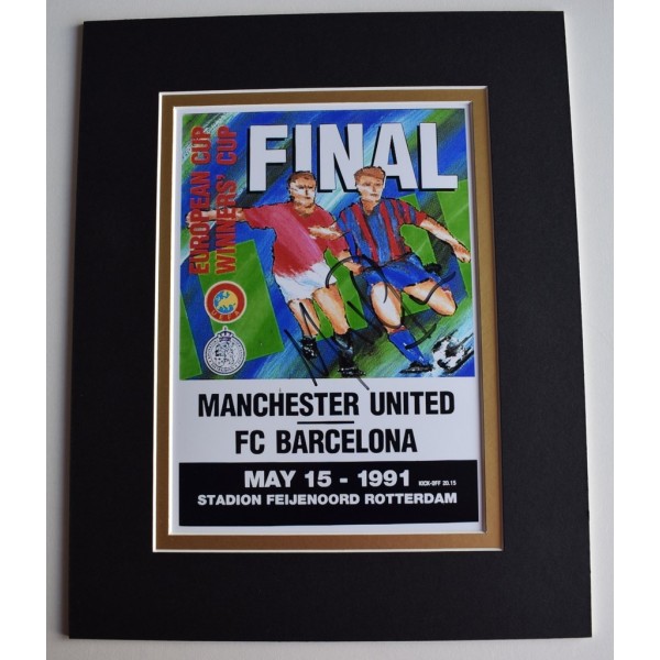 Mike Phelan Signed Autograph 10x8 photo display Manchester United  Memorabilia  AFTAL & COA perfect gift