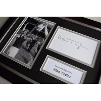 Alan Taylor Signed A4 FRAMED photo Autograph display West Ham United COA & AFTAL Memorabilia   perfect gift