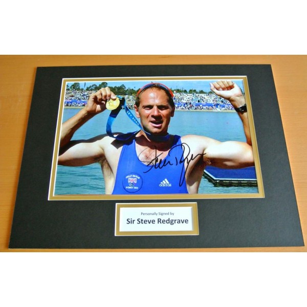 Steve Redgrave SIGNED autograph 16x12 photo display Olympic Memorabilia & COA & AFTAL  Sport Memorabilia PERFECT GIFT