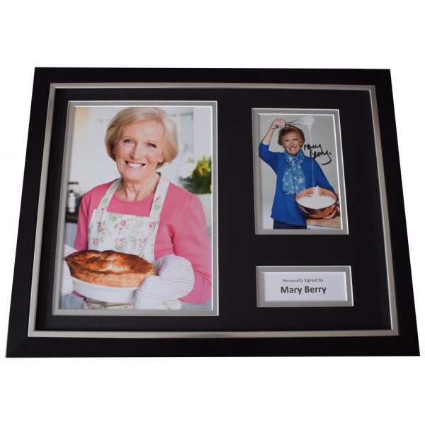 Mary Berry Signed FRAMED Photo Autograph 16x12 display TV Bake Off  AFTAL  COA Memorabilia PERFECT GIFT