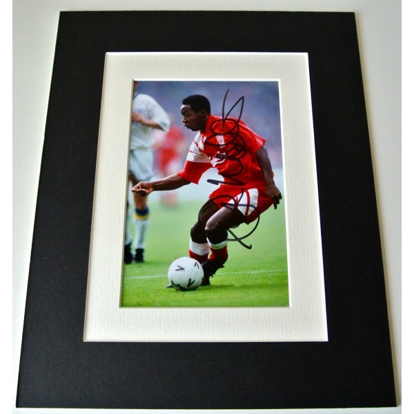 Mark Walters Signed Autograph 10x8 photo mount display Liverpool Football & COA