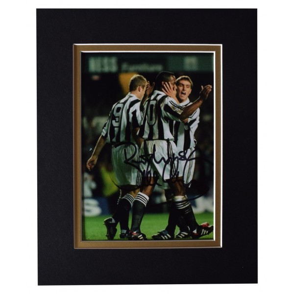 Lee Clark Signed Autograph 10x8 photo display Newcastle Football   AFTAL  COA Memorabilia PERFECT GIFT