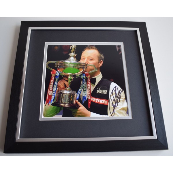 COA John Higgins Signed 10x8 Framed Photo Display Genuine Snooker Memorabilia 