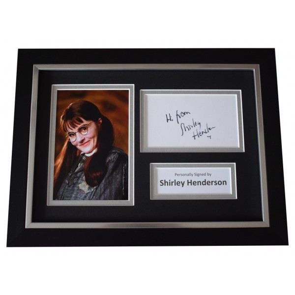 Shirley Henderson SIGNED A4 FRAMED Autograph Photo Display Harry Potter Film AFTAL  COA Memorabilia PERFECT GIFT
