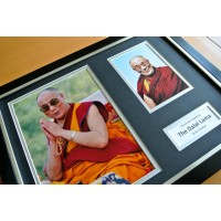 Dalai Lama Signed FRAMED Photo Autograph 16x12 Display Tenzin Gyatso & COA        PERFECT GIFT
