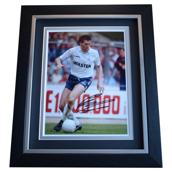 Chris Waddle SIGNED 10x8 FRAMED Photo Autograph Display Tottenham Hotspur AFTAL  COA Memorabilia PERFECT GIFT