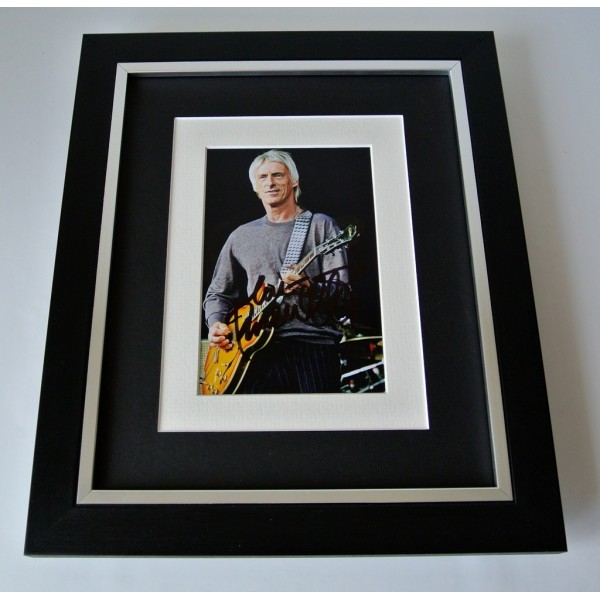 Paul Weller SIGNED 10X8 FRAMED Photo Mount Autograph Display The Jam Music COA  AFTAL Memorabilia PERFECT GIFT 