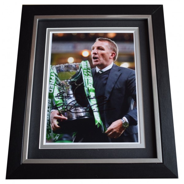 Brendan Rodgers SIGNED 10x8 FRAMED Photo Autograph Display Celtic Football AFTAL  COA Memorabilia PERFECT GIFT