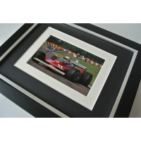 Jody Scheckter SIGNED 10X8 FRAMED Photo Autograph Display Formula 1 Sport & COA 