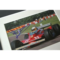 Jody Scheckter SIGNED 10X8 FRAMED Photo Autograph Display Formula 1 Sport & COA 