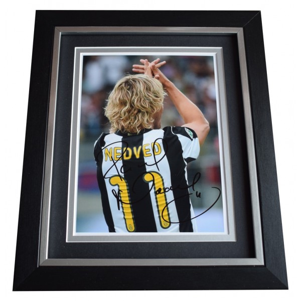 Pavel Nedved SIGNED 10x8 FRAMED Photo Autograph Display Juventus Football  AFTAL  COA Memorabilia PERFECT GIFT