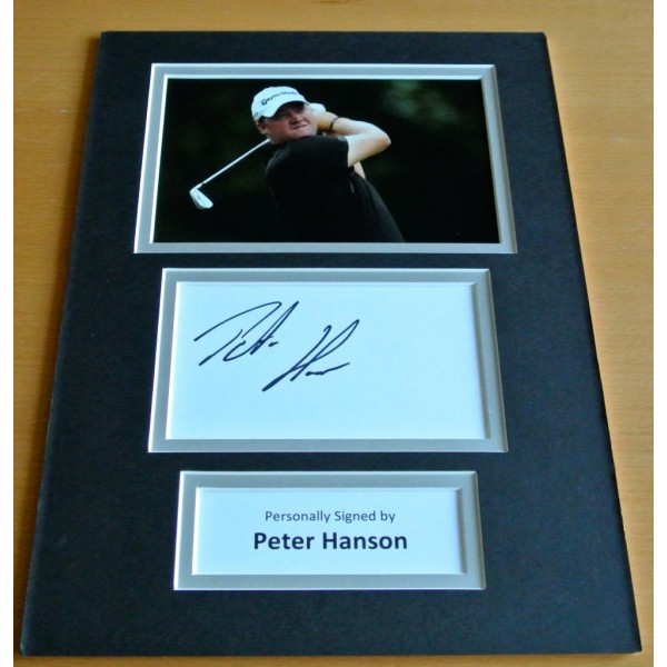 Peter Hanson SIGNED autograph A4 Photo Mount Display Golf Memorabilia & COA AFTAL Memorabilia PERFECT GIFT 