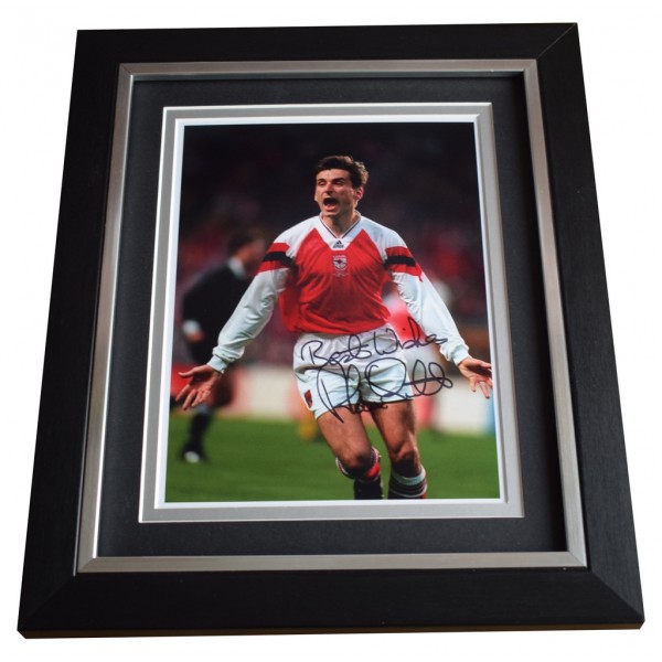 Alan Smith SIGNED 10x8 FRAMED Photo Autograph Display Arsenal Football AFTAL  COA Memorabilia PERFECT GIFT