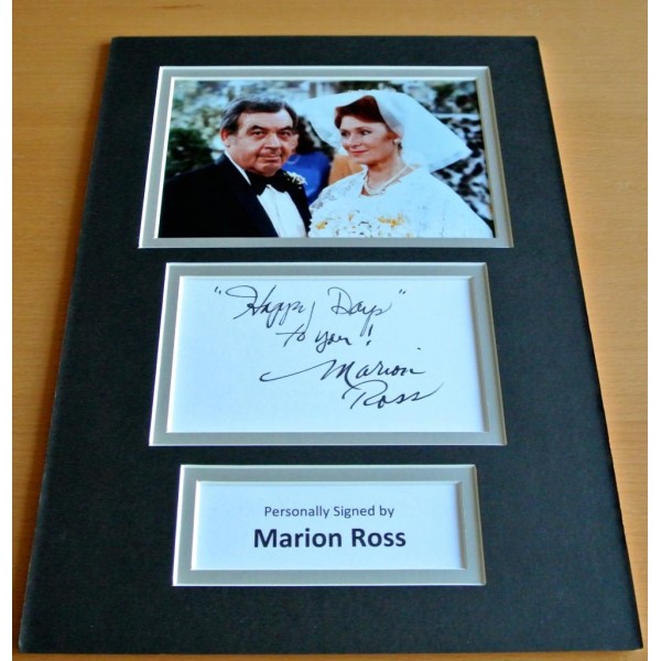 Marion Ross SIGNED autograph A4 Photo Mount Display Happy Days Fonz TV & COA AFTAL Memorabilia PERFECT GIFT 