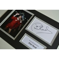 Phil Neal Signed Autograph A4 photo mount display Liverpool Football COA & AFTAL Memorabilia PERFECT GIFT 