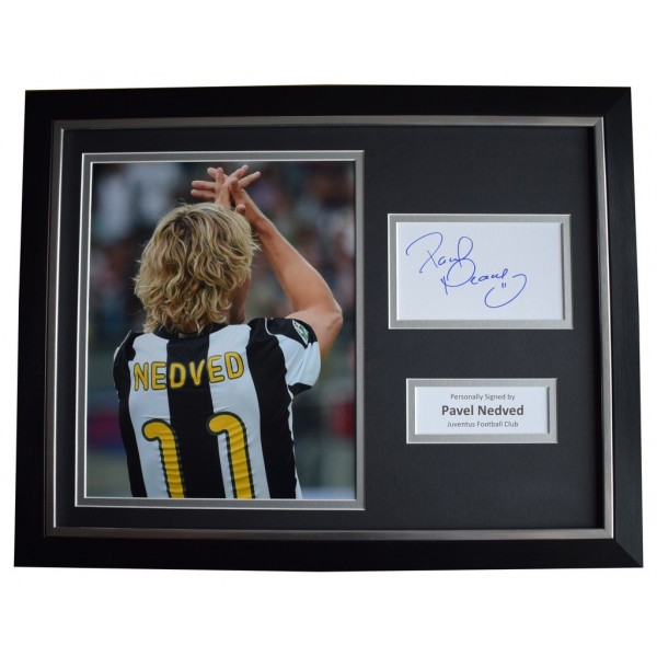Pavel Nedved Signed FRAMED Photo Autograph 16x12 display Juventus Football AFTAL  COA Memorabilia PERFECT GIFT