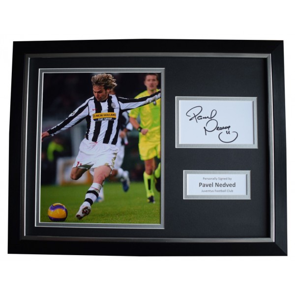 Pavel Nedved Signed FRAMED Photo Autograph 16x12 display Juventus Football AFTAL  COA Memorabilia PERFECT GIFT