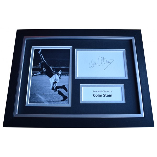 Colin Stein SIGNED A4 FRAMED Autograph Photo Display Rangers Football  AFTAL  COA Memorabilia PERFECT GIFT
