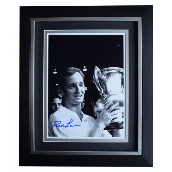 Rod Laver SIGNED 10x8 FRAMED Photo Autograph Display Tennis Sport  AFTAL  COA Memorabilia PERFECT GIFT